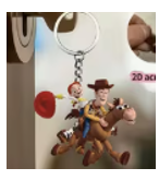 2D Flat 1pc Toy Story Woody And Jessie Riding Red