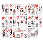 Anime Romance Themed Bookmarks, Valentine'S Day Bookmarks
