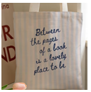 Book-Themed Tote Bag Suitable for Book Lovers & Literary Fans