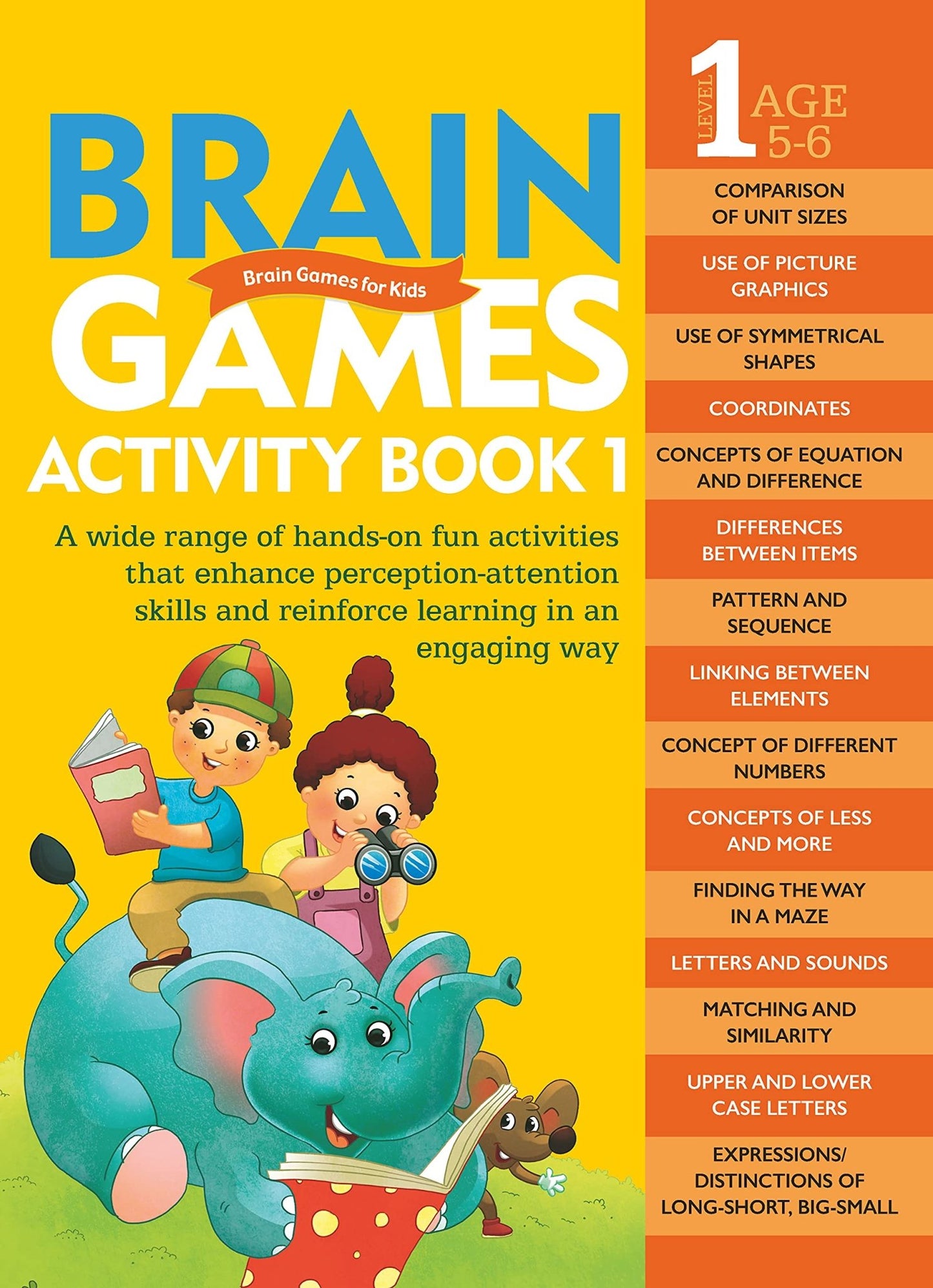 Brain Games Activity Book 1: Level 1 Age: 5 - 6 - littlepuffinChildren's Non - Fiction, Activity Books, Brain GamesOm Books InternationalBook Cover: Brain Games Activity Book 1 Level 1 Age 5 - 6