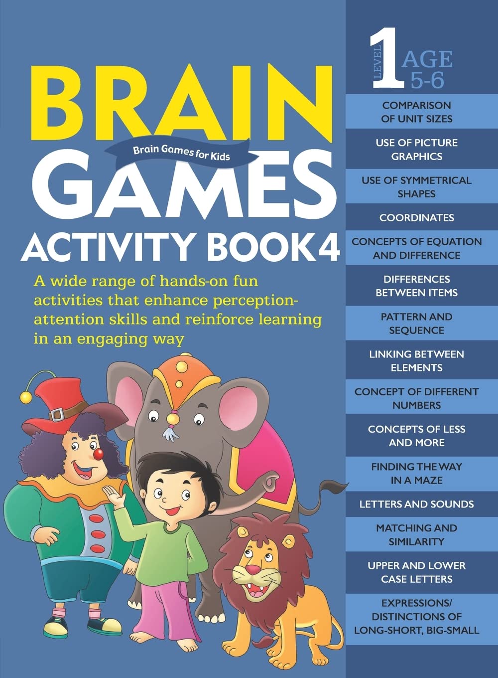 Brain Games Activity Book 4: Level 1 Age: 5 - 6 - littlepuffinChildren's Non - Fiction, Activity Books, Brain GamesOm Books InternationalBook Cover: Brain Games Activity Book 4 Level 1 Age 5 - 6