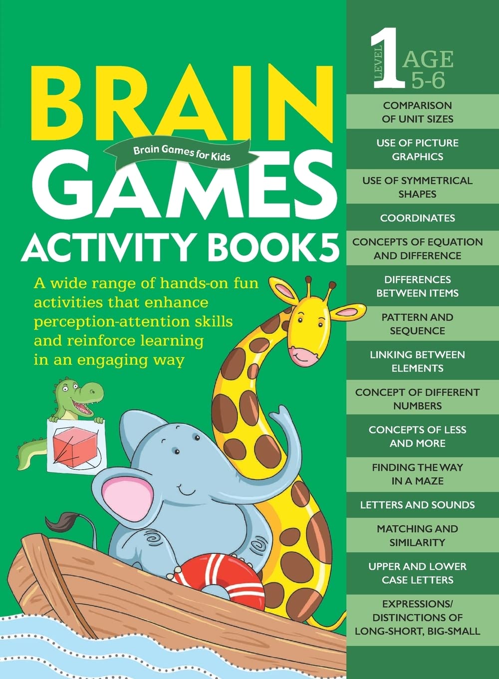Brain Games Activity Book 5: Level 1 Age: 5 - 6 - littlepuffinChildren's Non - Fiction, Activity Books, Brain GamesOm Books InternationalBook Cover: Brain Games Activity Book 5 Level 1 Age 5 - 6