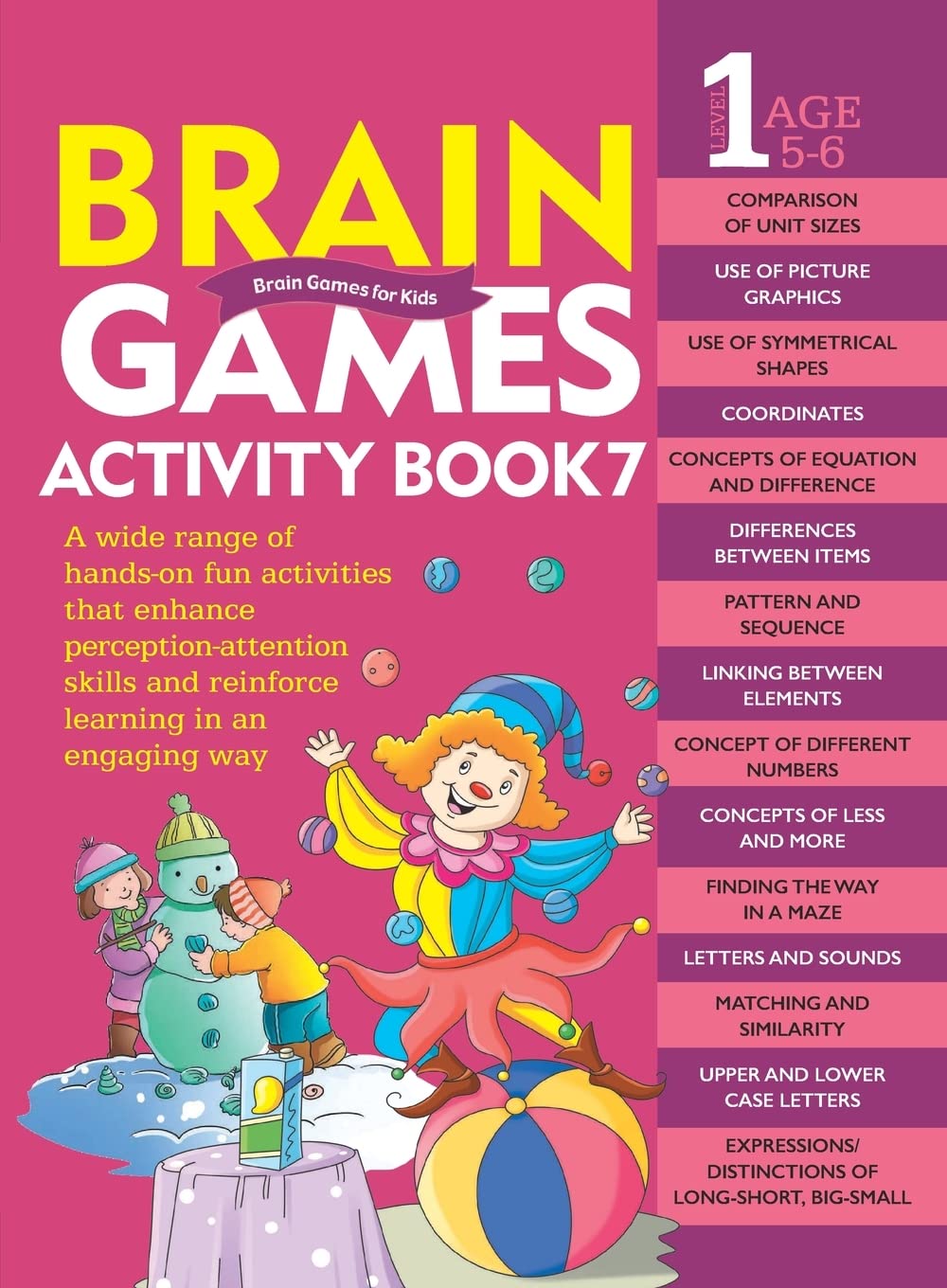 Brain Games Activity Book 7: Level 1 Age: 5 - 6 - littlepuffinChildren's Non - Fiction, Activity Books, Brain GamesOm Books InternationalBook Cover: Brain Games Activity Book 7 Level 1 Age 5 - 6