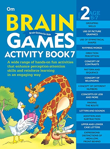 Brain Games Activity Book 7: Level 2 Age: 6 - 7 - littlepuffinChildren's Non - Fiction, Activity Books, Brain GamesOm Books InternationalBlue Book Cover: Brain Games Activity Book for Ages 6 - 7