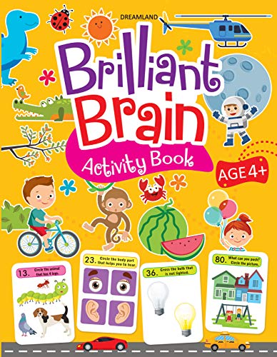 Brilliant Brain Activity Book 4+ - littlepuffinChildren's Non - Fiction, Activity BooksDream LandBook Cover: Brilliant Brain Activity Book 4+