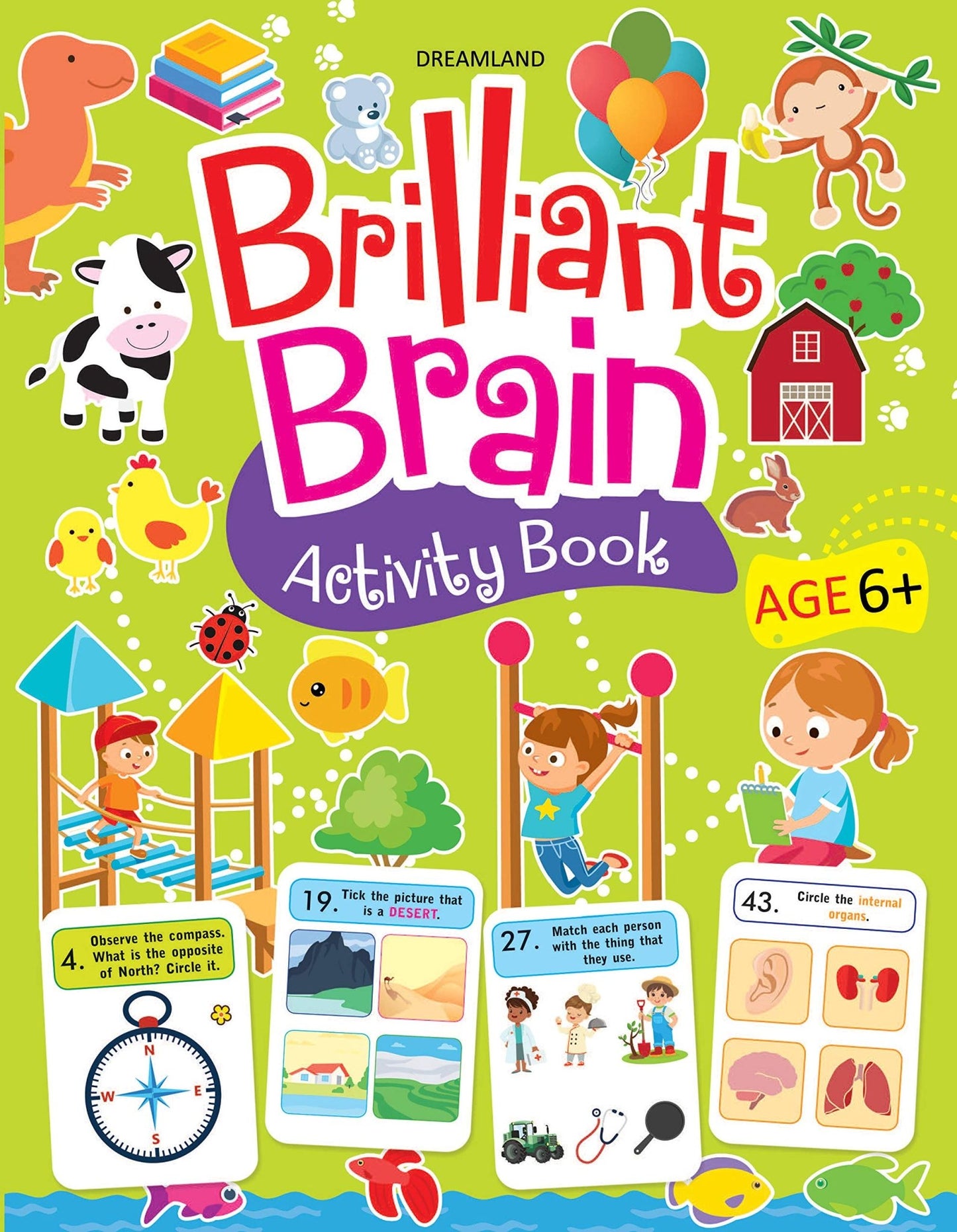 Brilliant Brain Activity Book 6+ - littlepuffinChildren's Non - Fiction, Activity BooksDream LandBook Cover: Brilliant Brain Activity Book 6+