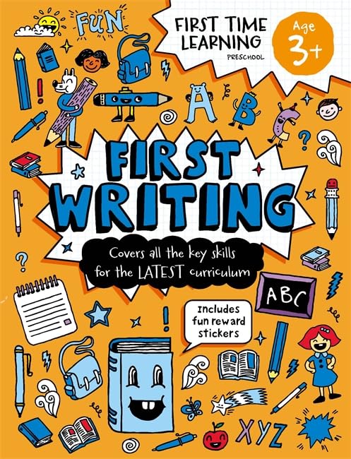 First Time Learning: Age 3+ First Writing Paperback - littlepuffinNon - FictionIgloo BooksBook Cover: First Writing for Age 3+