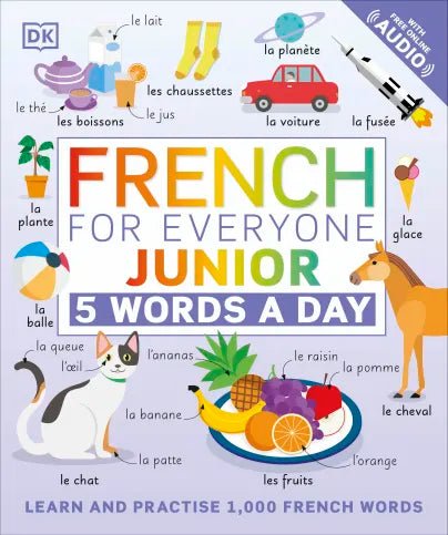 French for Everyone Junior 5 Words a Day - littlepuffinNon - FictionDk PublishingBook Cover: 5 French Words a Day for Juniors