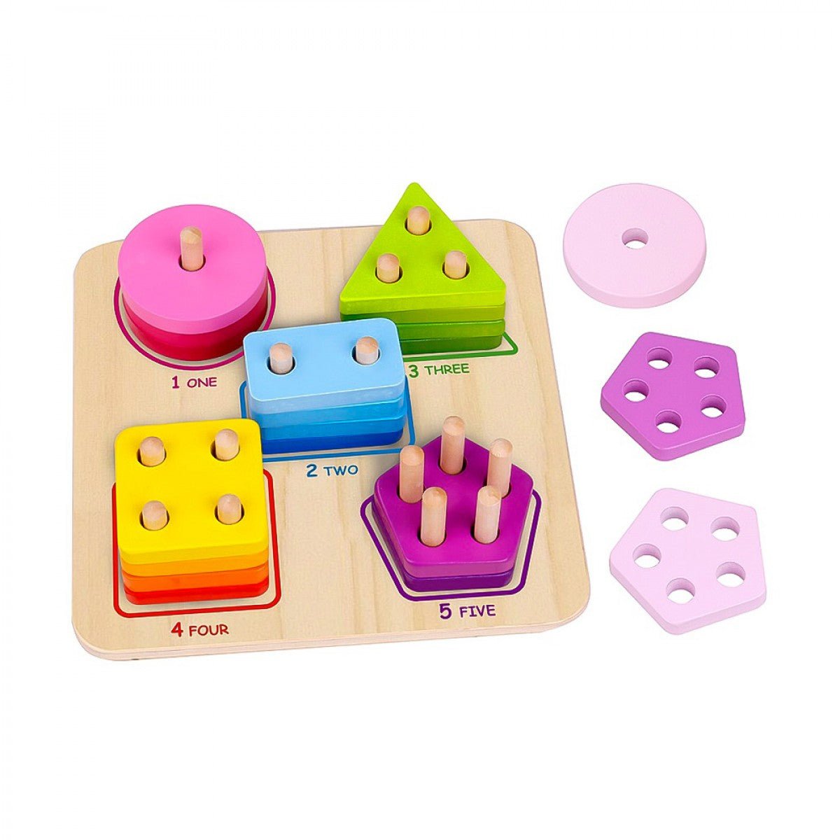 Geometric Block Sorter - littlepuffinEDUCATIONAL TOYSLITTLE PUFFIN PUBLISHING HOUSEGeometric Block Sorter