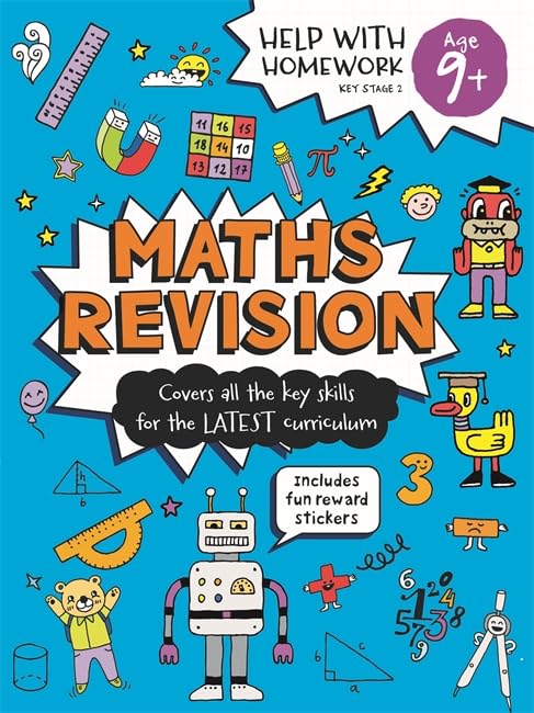 Help With Homework: 9+ Years Maths Revision - littlepuffinChildren's Non - Fiction, Activity Books, Brain GamesIgloo BooksBook Cover: Math Revision for Age 9+