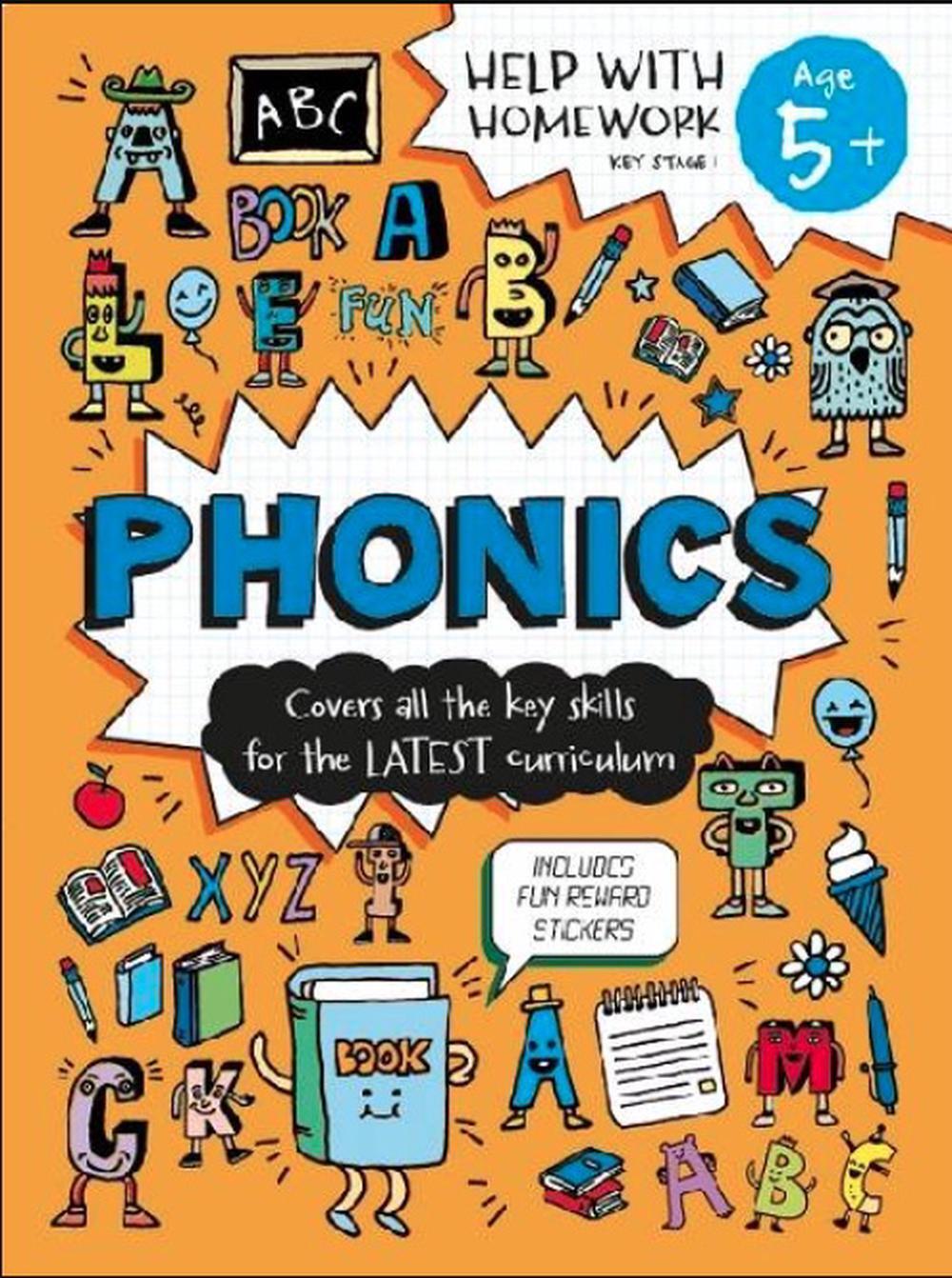 Help With Homework Phonics 5+ Paperback Book - littlepuffinChildren's Non - FictionIgloo BooksBook Cover: Phonics for Age 5+