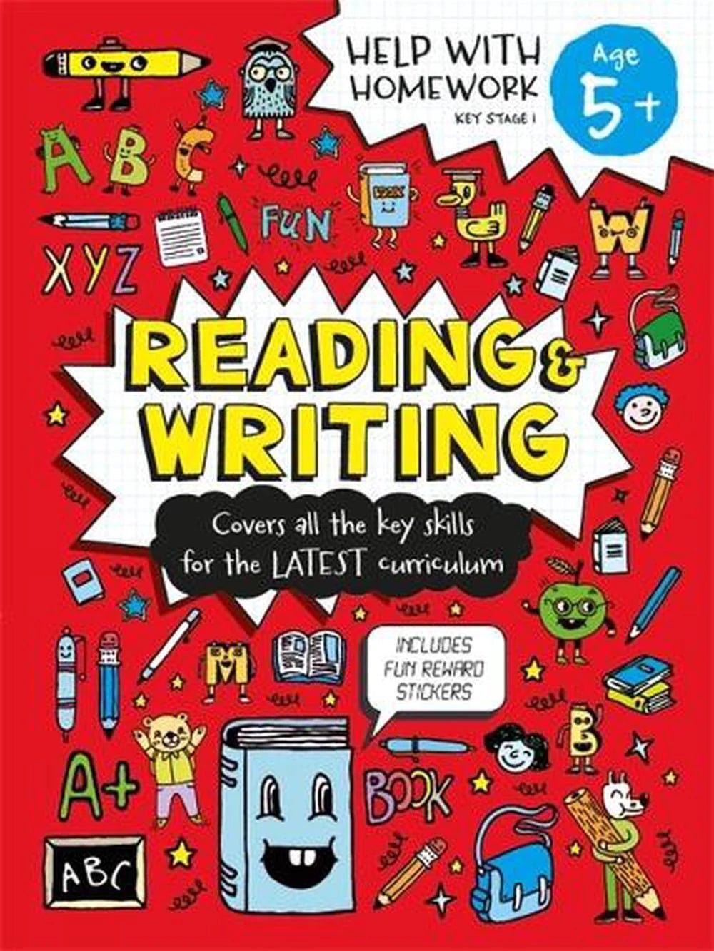 Help With Homework Reading & Writing Key Stage 1 Age 5+ - littlepuffinChildren's Non - FictionIgloo BooksBook Cover: Reading & Writing for Age 5+