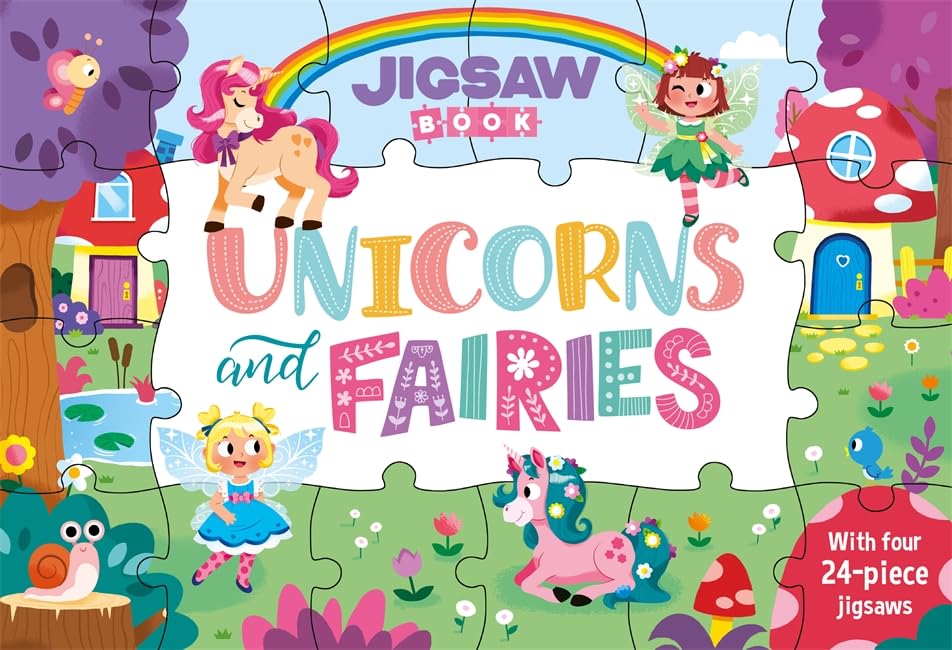 Jigsaw Book: Unicorn and Fairies Hardcover - littlepuffinChildren's Non - Fiction, Activity Books, Brain GamesIgloo BooksJigsaw Book: Unicorn and Fairies