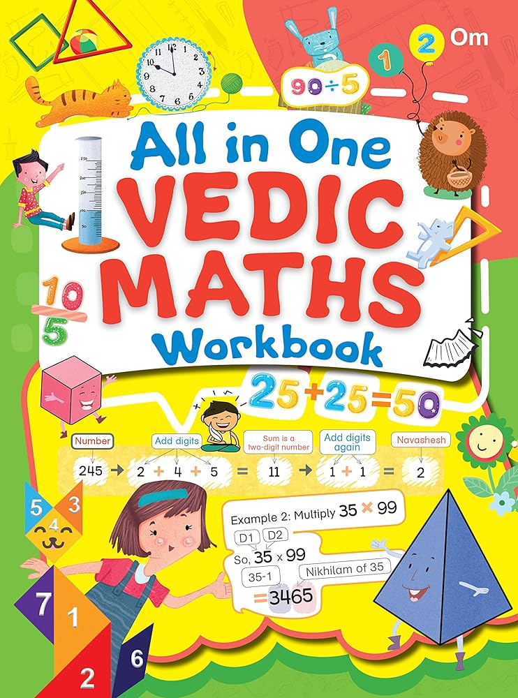 Jumbo Vedic Math Workbook - littlepuffinChildren's Non - Fiction, Educational BooksOm Books InternationalJumbo Vedic Math Workbook cover image