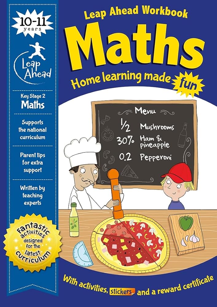 Leap Ahead: 10 - 11 Years Maths (Leap Ahead Workbook Expert) - littlepuffinChildren's Non - Fiction, Activity Books, Brain GamesIgloo BooksLeap Ahead: 10 - 11 Years Maths (Leap Ahead Workbook Expert) cover image