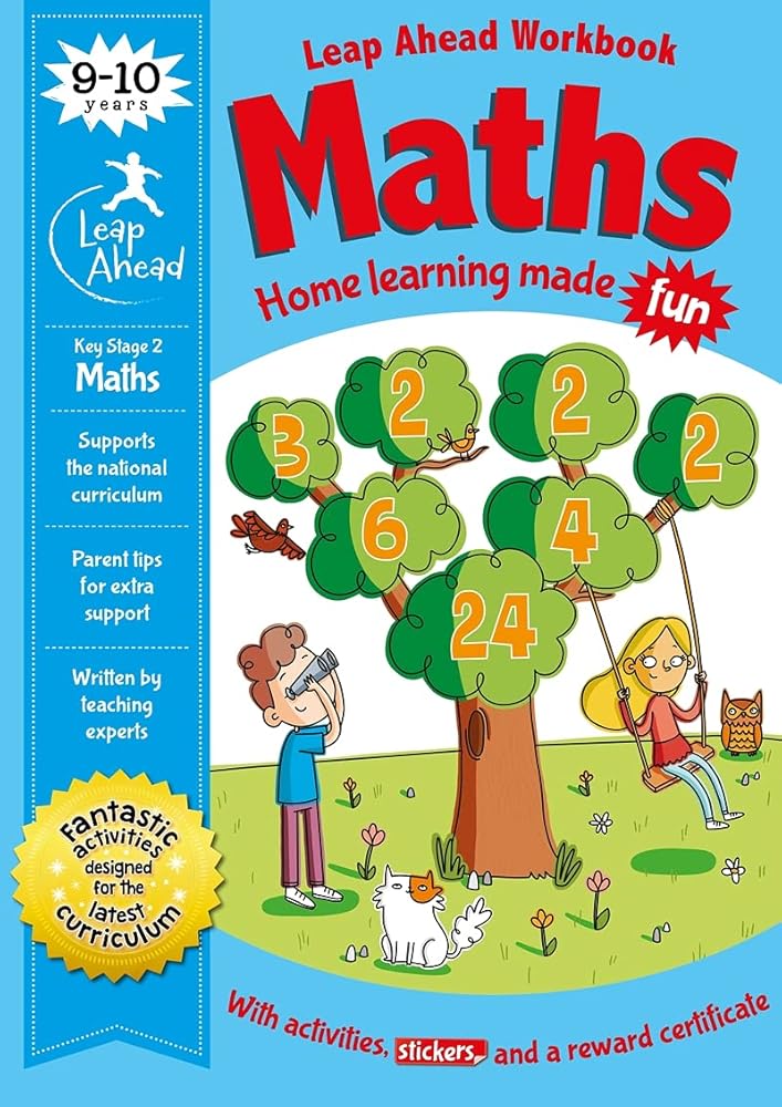 Leap Ahead: 9 - 10 Years Maths (Leap Ahead Workbook Expert) - littlepuffinChildren's Non - Fiction, Activity Books, Brain GamesIgloo BooksLeap Ahead: 9 - 10 Years Maths (Leap Ahead Workbook Expert) cover image