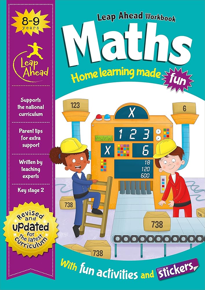 Leap Ahead Workbook: Maths 8 - 9 Years (Leap Ahead Workbook Expert) - littlepuffinChildren's Non - Fiction, Educational BooksIgloo BooksLeap Ahead Workbook: Maths 8 - 9 Years (Leap Ahead Workbook Expert) cover image