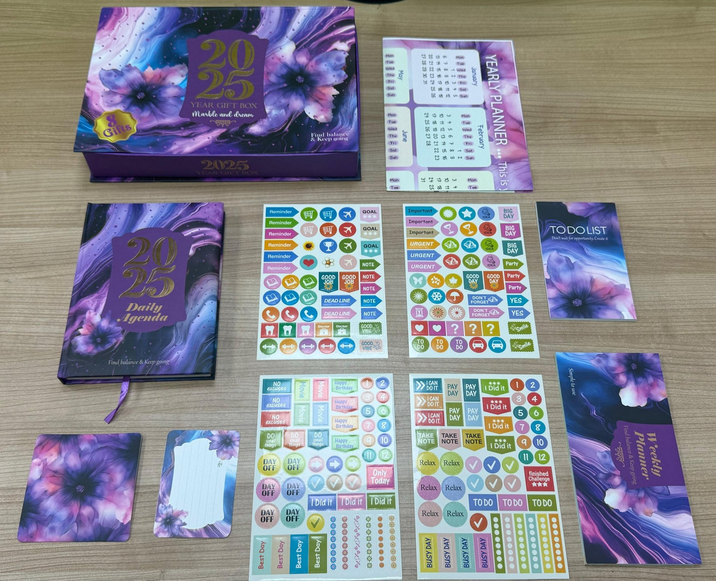 Marble Set 2025 Agenda Planner - littlepuffin2025 AgendaLITTLE PUFFIN PUBLISHING HOUSEMarble Set 2025 Agenda Planner