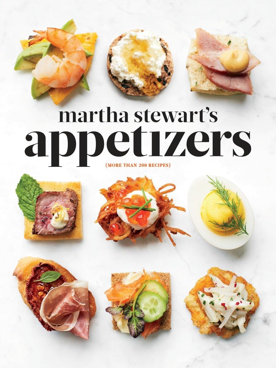 Martha Stewart's Appetizers: 200 Recipes for Dips, Spreads, Snacks, Small Plates, and Other Delicious Hors d' Oeuvres, Plus 30 Cocktails: A Cookbook Hardcover - littlepuffinCooking bookClarkson PotterCookbook Cover: Martha Stewart's Appetizer