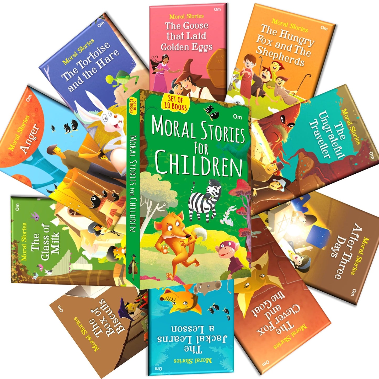 Moral Stories for Children (Set of 10 books) - littlepuffinChildren's Fiction, MoralOm Books InternationalSet of 10 Books: Moral Stories for Children