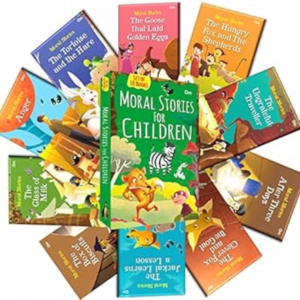 Moral Stories for Children (Set of 10 books) - littlepuffinChildren's Fiction, MoralOm Books InternationalMoral Stories for Children (Set of 10 books) cover image