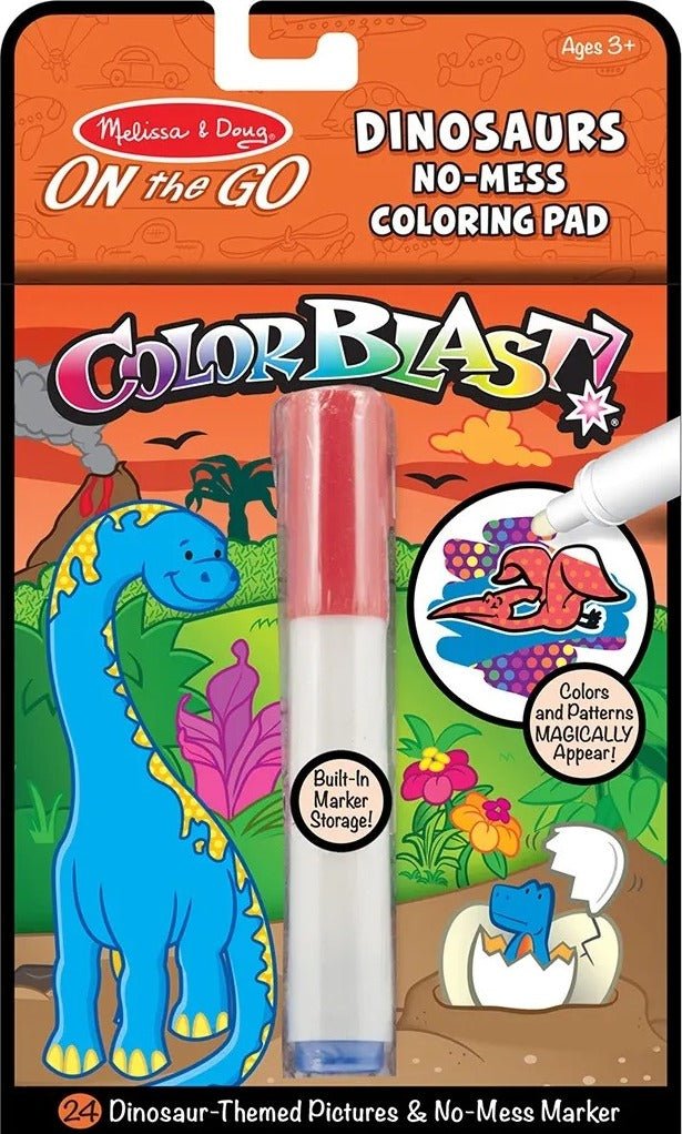 On The Go: Colorblast - Dinosaur - littlepuffinChildren's Non - Fiction, Art WorkbookMelissa & DougBook Cover: On The Go: Colorblast - Dinosaur
