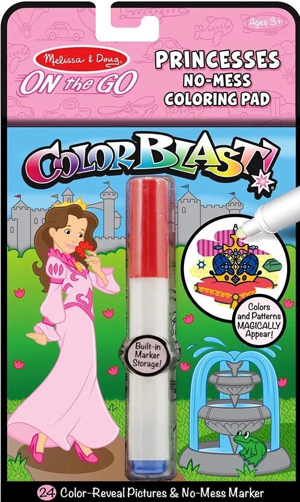 On The Go: Colorblast - Princess - littlepuffinChildren's Non - Fiction, Art WorkbookMelissa & DougColouring Book: On The Go: Colorblast - Princess