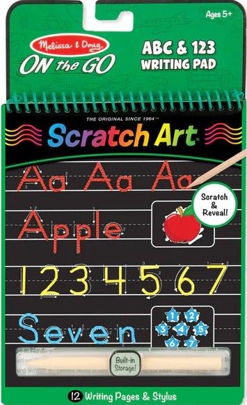 On The Go: Scratch Art - ABC & 123 Writing Pad - littlepuffinChildren's Non - Fiction, Art WorkbookMelissa & DougCover: On The Go Scratch Art - ABC & 123 Writing Pad