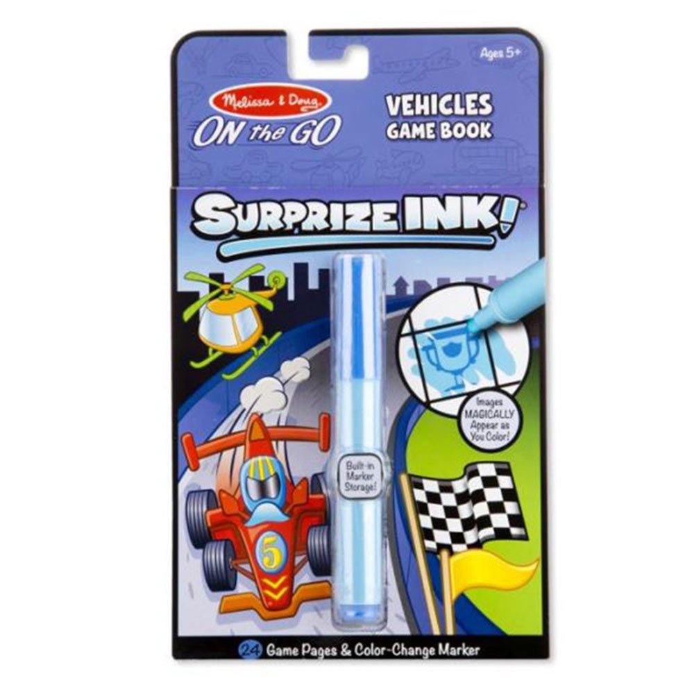 On The Go: Surprize Ink - Vehicles Game Book - littlepuffinChildren's Non - Fiction, Art WorkbookMelissa & DougOn The Go Surprize Ink - Vehicles Game Book