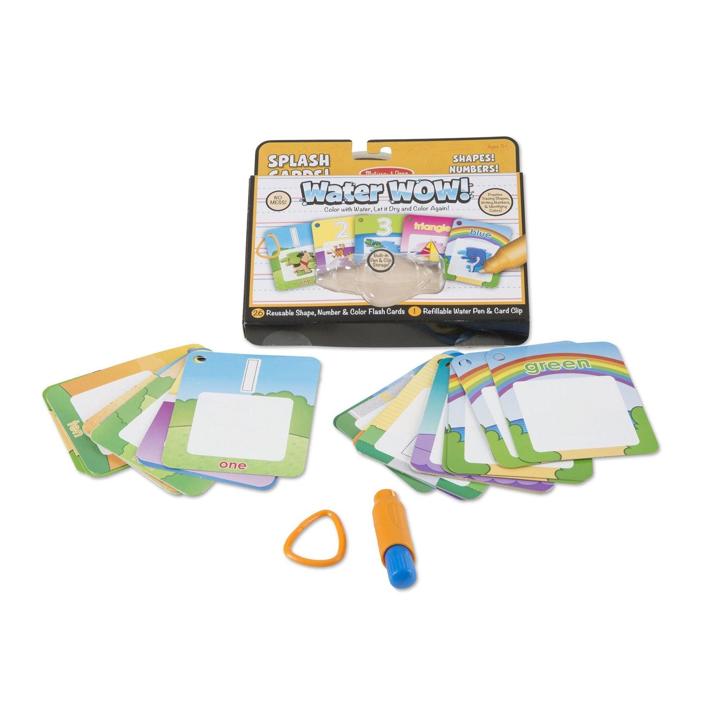 On The Go: Water Wow ! Splash Card - Shapes! Number! Colors - littlepuffinChildren's Non - Fiction, Art WorkbookMelissa & DougOn The Go: Water Wow ! Splash Card - Shapes! Number! Colors