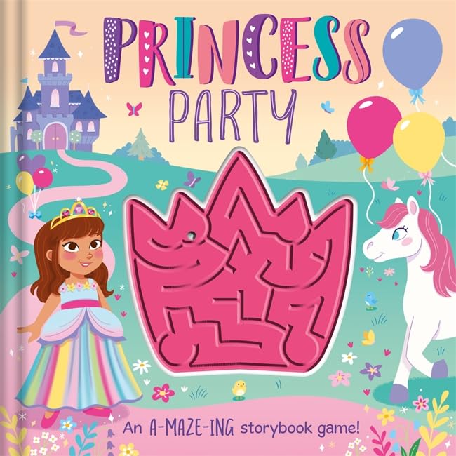 Princess Party Maze Adventure Board Hardcover - littlepuffinChildren's Fiction, Board Books, Picture BooksIgloo BooksBook Cover: Princess Party Maze
