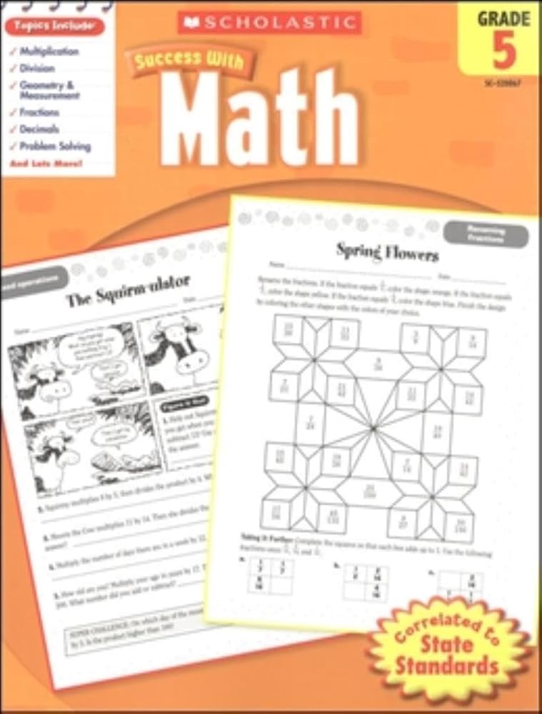 Scholastic Success with Math, Grade 5 - littlepuffinChildren's Non - FictionscholasticScholastic Success with Math, Grade 5 cover image