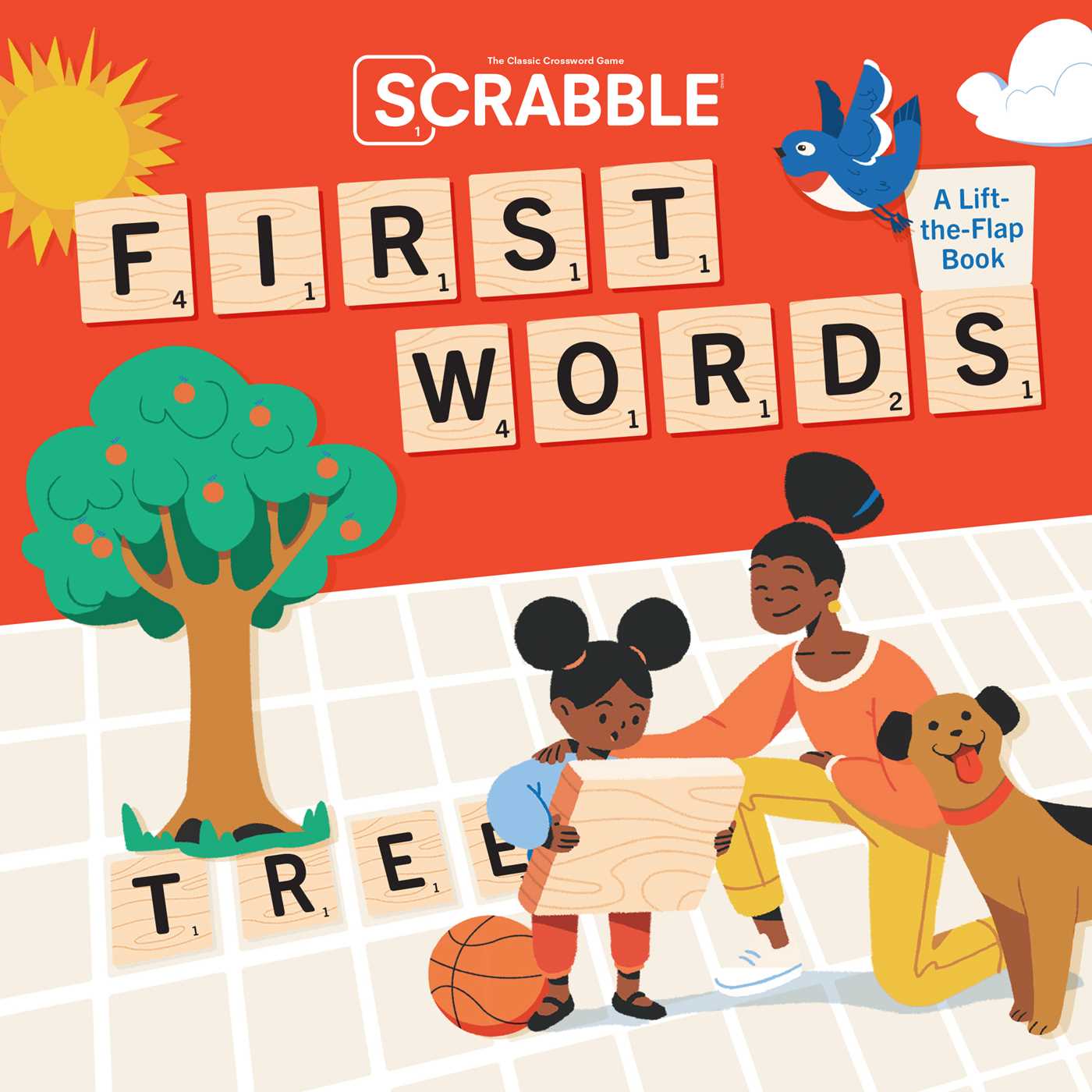 Scrabble: First Words: (Interactive Books for Kids Ages 0+, First Words Board Books for Kids, Educational Board Books for Kids) - littlepuffinChildren's Non - Fiction, Interactive BooksInsight KidsBook Cover: Scrabble 0+ First Words