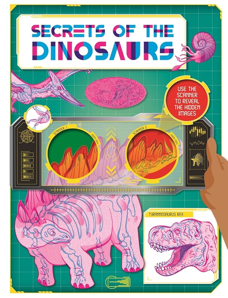Secrets of the Dinosaurs (Includes Magic Coloured Lens) - littlepuffinChildren's Non - FictionIgloo BooksSecrets of the Dinosaurs (Includes Magic Coloured Lens) cover image