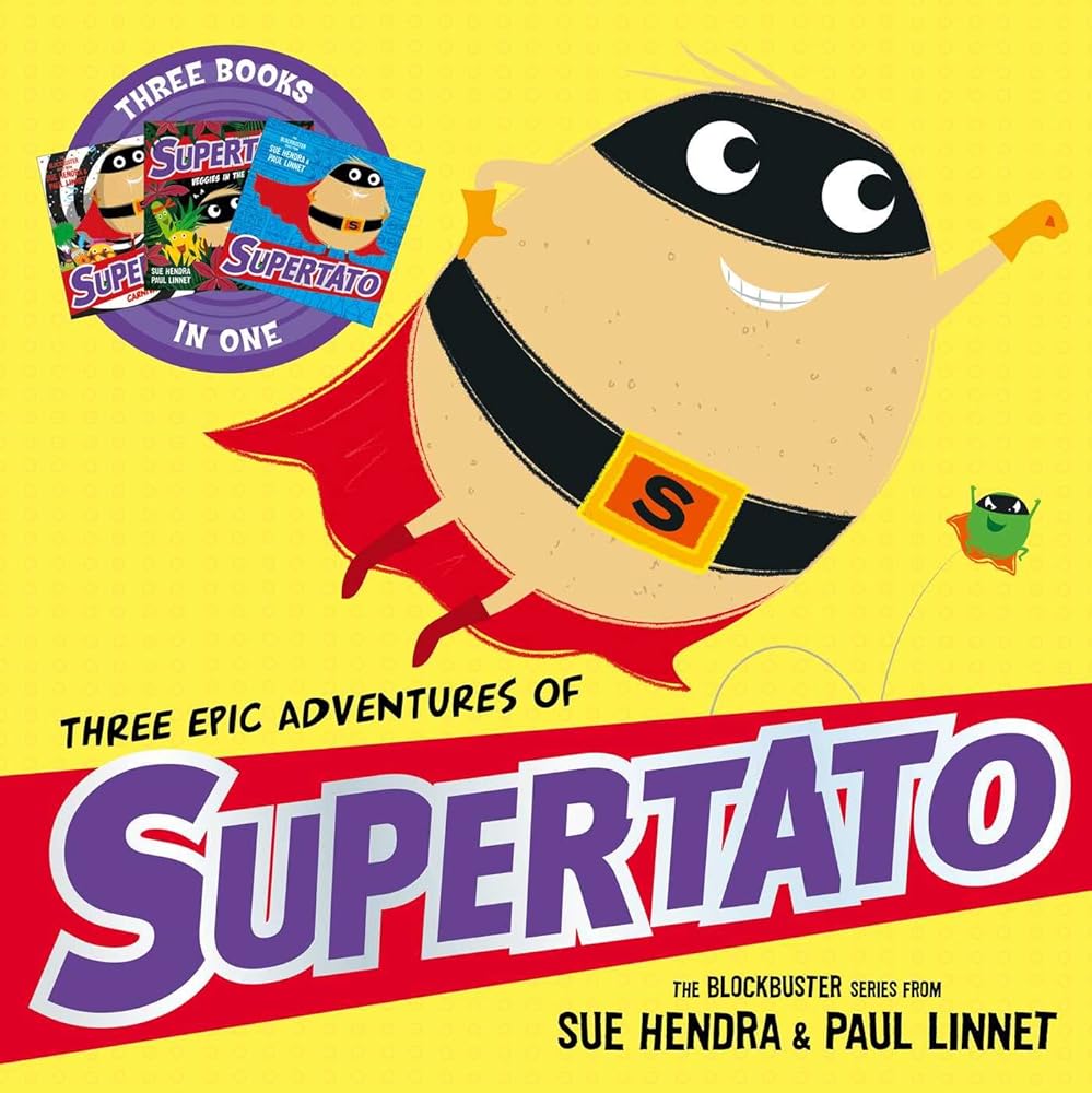 Three Epic Adventures of Supertato - littlepuffinChildren's Fiction, Picture Books, Superheroes, Humor, Adventure, StorytimeSimon & Schuster Children's UKThree Epic Adventures of Supertato cover image