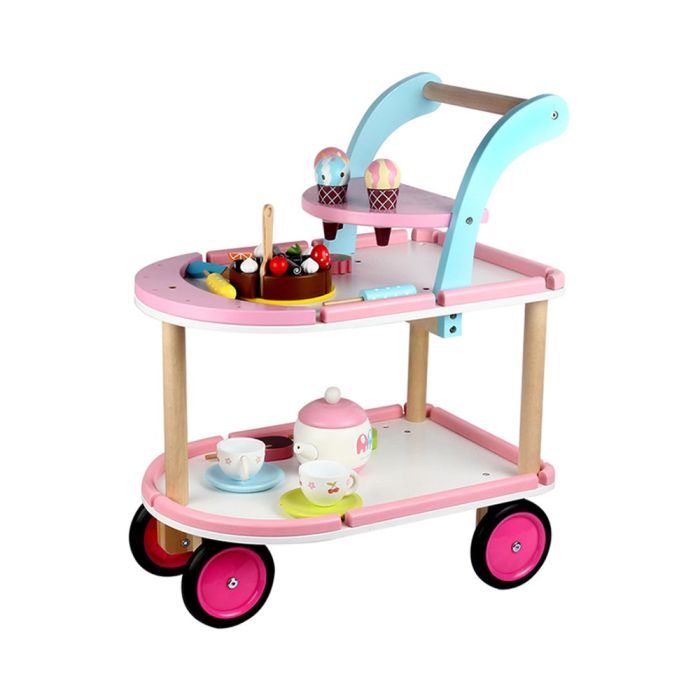 Toys Educational Wooden Ice Cream Cart - littlepuffinEducational toysOstoura toys learningWooden Toy: Ice Cream Cart