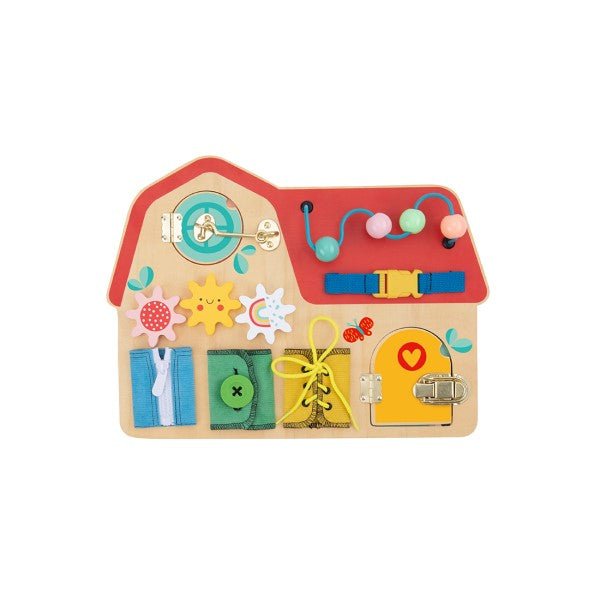 Wooden House Activity Busy Board - littlepuffinLITTLE PUFFIN PUBLISHING HOUSEWooden House Activity Busy Board