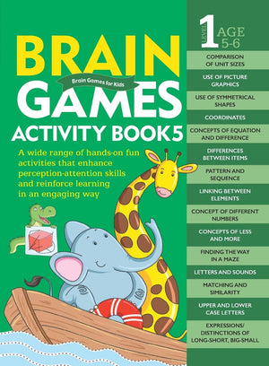 Brain Games Activity Book 5: Level 1 Age: 5-6