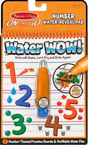 On The Go: Water Wow! Number Water Reveal Pad