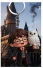 2D Flat WB Warner Bros. Harry Potter and Hedwig Keychain