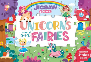 Jigsaw Book: Unicorn and Fairies Hardcover