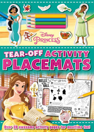 Disney Princess: Tear-Off Activity Placemats (With Games, Puzzles, Coloring, and more!) Paperback – 26 Jan. 2023