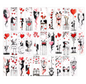 Anime Romance Themed Bookmarks, Valentine'S Day Bookmarks