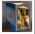 DIY Handmade Cottage Bookshelf, Mediterranean Style, 3D