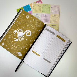 Zodiac Case Binding 2025 Agenda Planner