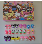 Sanrio Character Keychain 24 Pack, Cute Cartoon