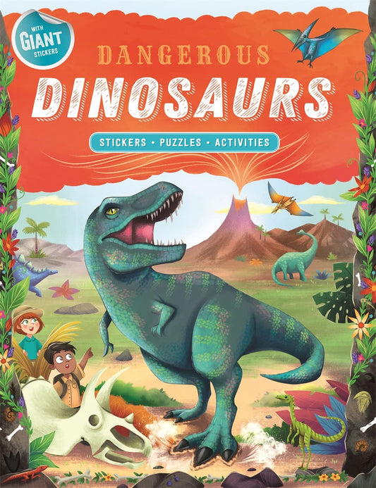 Dangerous Dinosaurs (Sticker and Activity Book) - littlepuffinChildren's Fiction & Non - fictionIgloo BooksBook Cover: Dangerous Dinosaurs