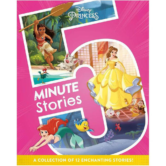 Disney Princess: 5 Minute Stories - A Collection of 12 Enchanting Stories! - littlepuffinChildren's FictionIgloo BooksBook Cover: 12 Disney Princess Stories