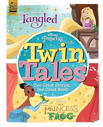 Disney Princess: Twin Tales: Tangled / The Princess & The Frog - littlepuffinChildren's FictionIgloo BooksBook Cover: Tangled & The Princess & The Frog
