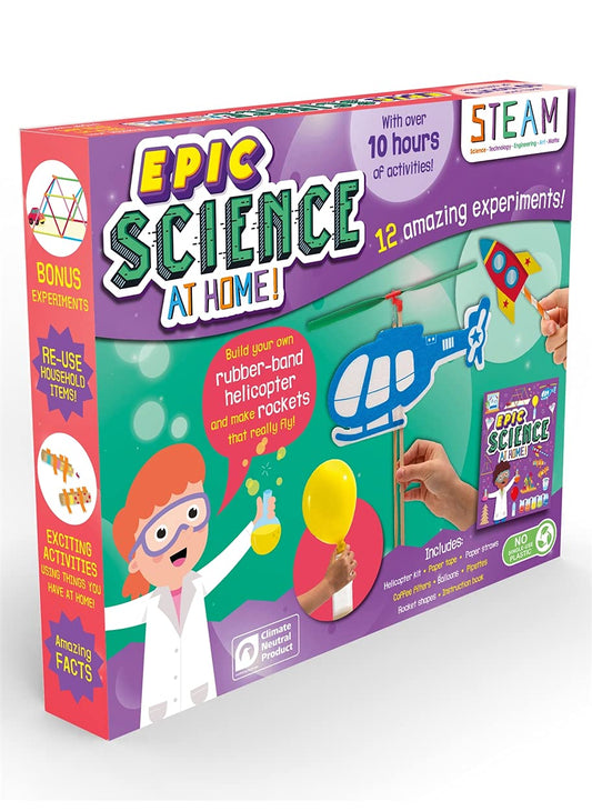 Epic Science at Home!: STEAM Box Set for Kids Paperback – 26 October 2021 - littlepuffinEducational toysIgloo BooksSTEM Box: Epic Science at Home